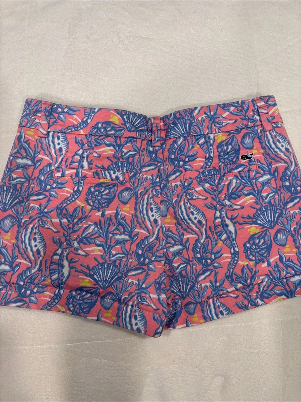 Vineyard vines Coral Pink Seaside Print Shorts size 14